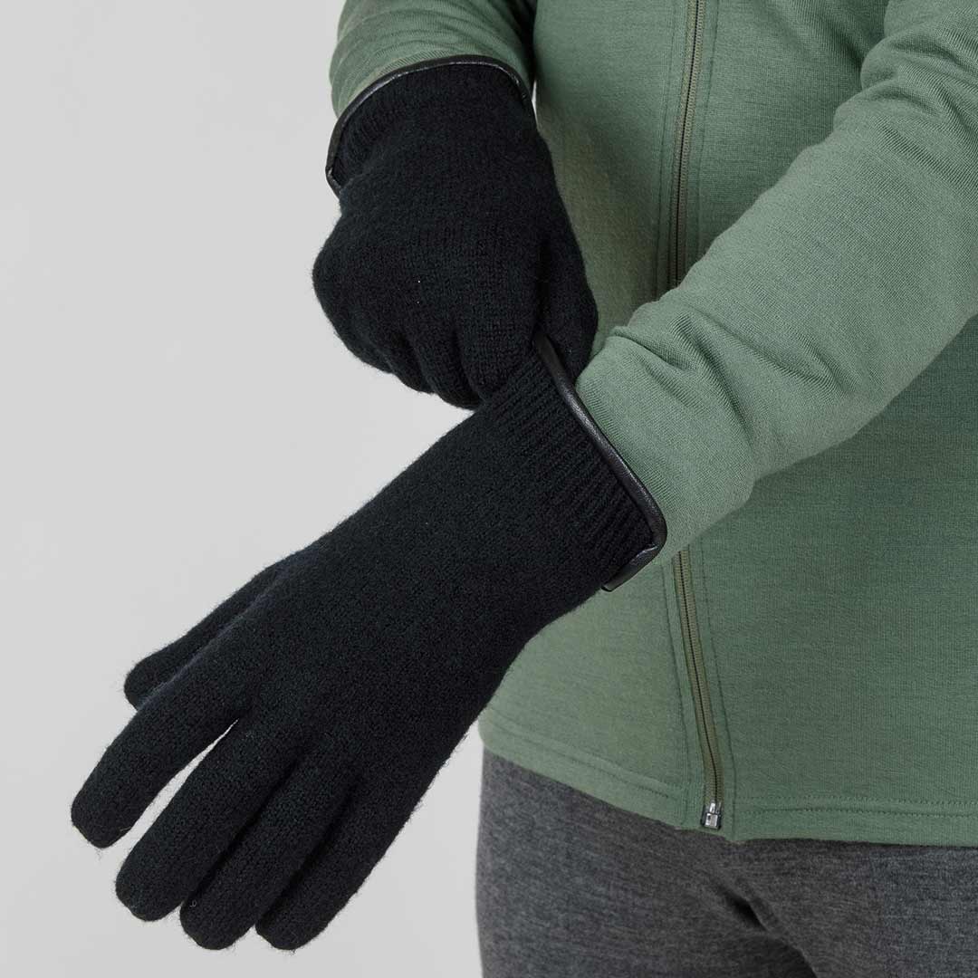 Janus ullhansker til herre, farge svart