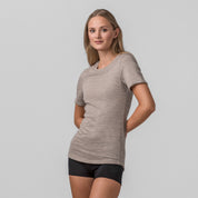 Janus Classic merinoull t-skjorte til dame, farge beige