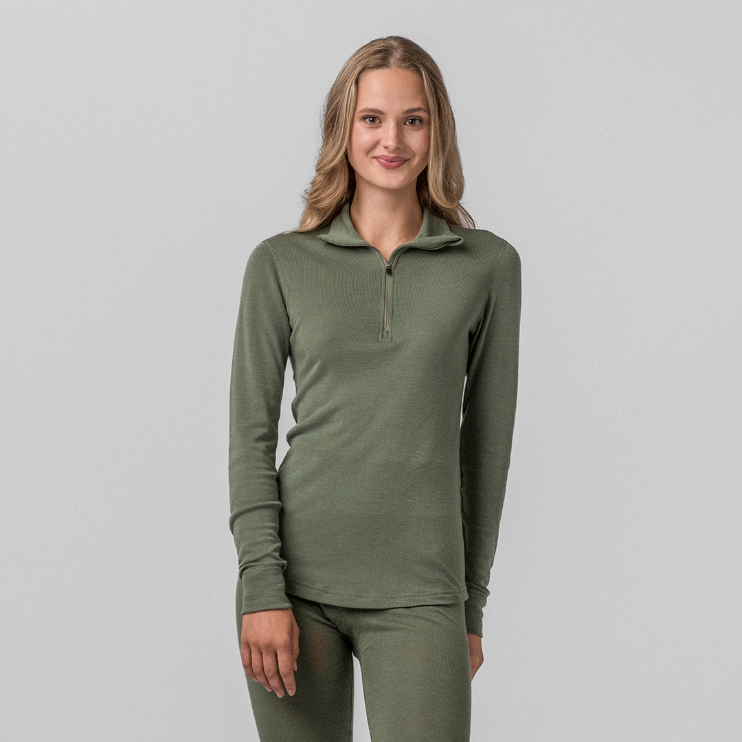 Polo with zip merino - Classic 210 Women – Janus Wool