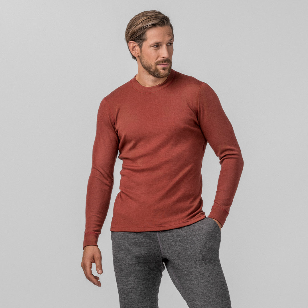 Merino Shop | 100% Merinowolle T Shirt Damen Langarm | schwarze Knöpfe Merino Shop | 100% Merinowolle T Shirt Damen Langarm | schwarze Knöpfe