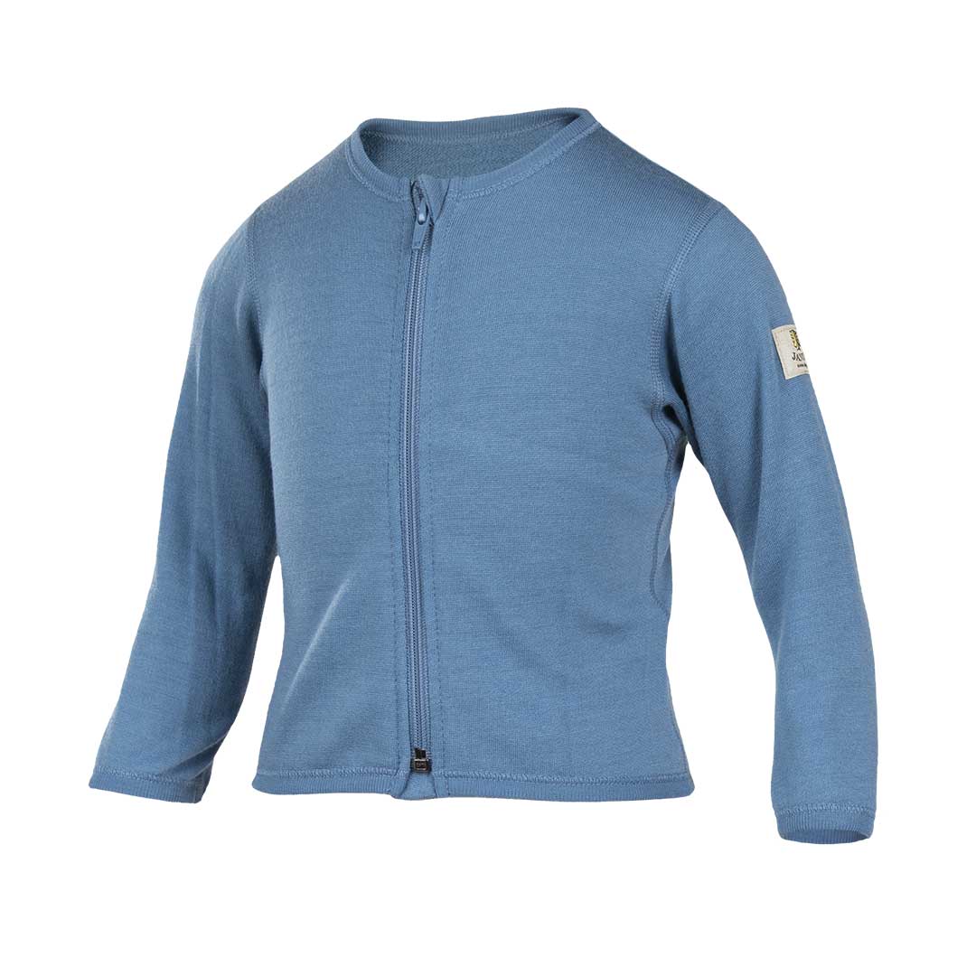 Ulljakke i merino til barn, blå