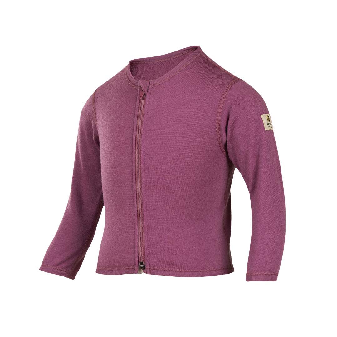 Ulljakke i merino Janus til barn, lilla