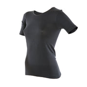 T-skjorte ull/silke Janus til dame, grå