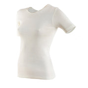 T-skjorte ull/silke Janus til dame, farge natur