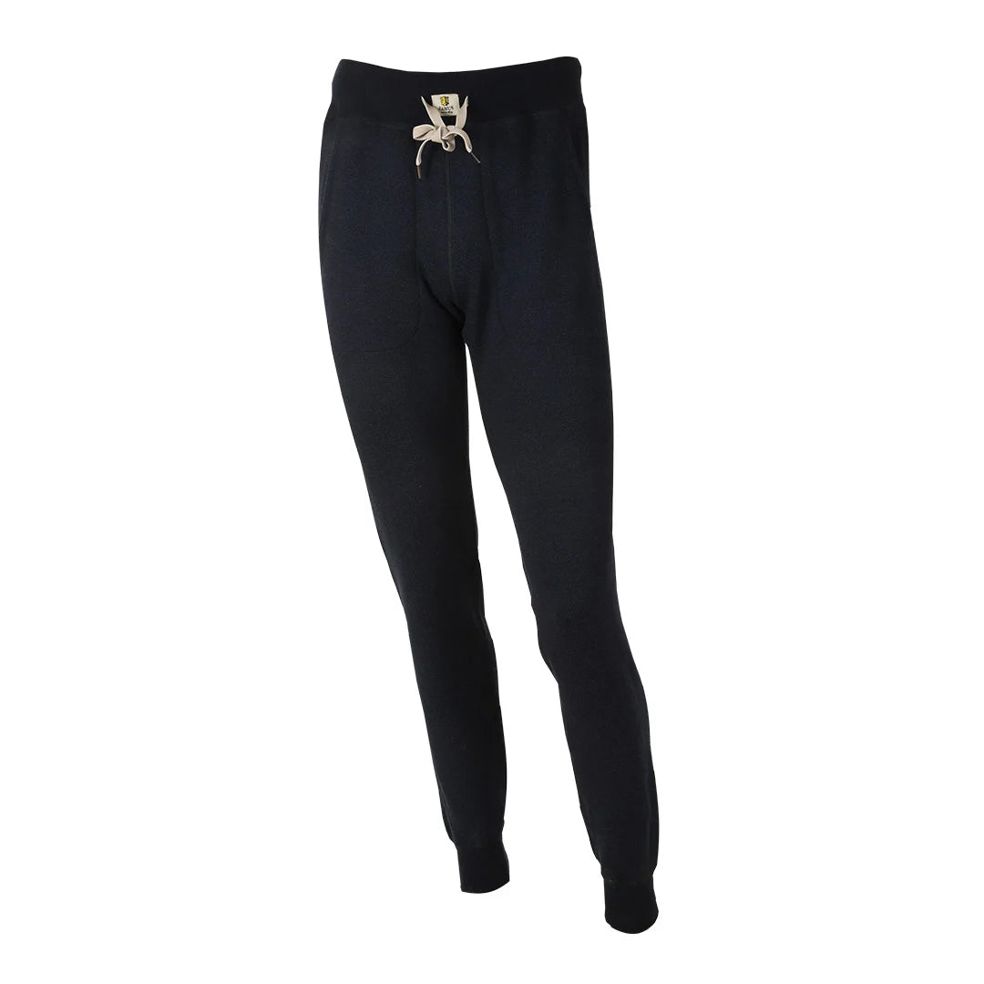 Janus ullfrotté bukse til herre, svart