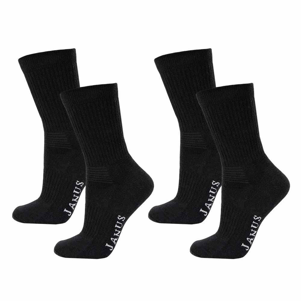 Ullsokker, 2 par, svart