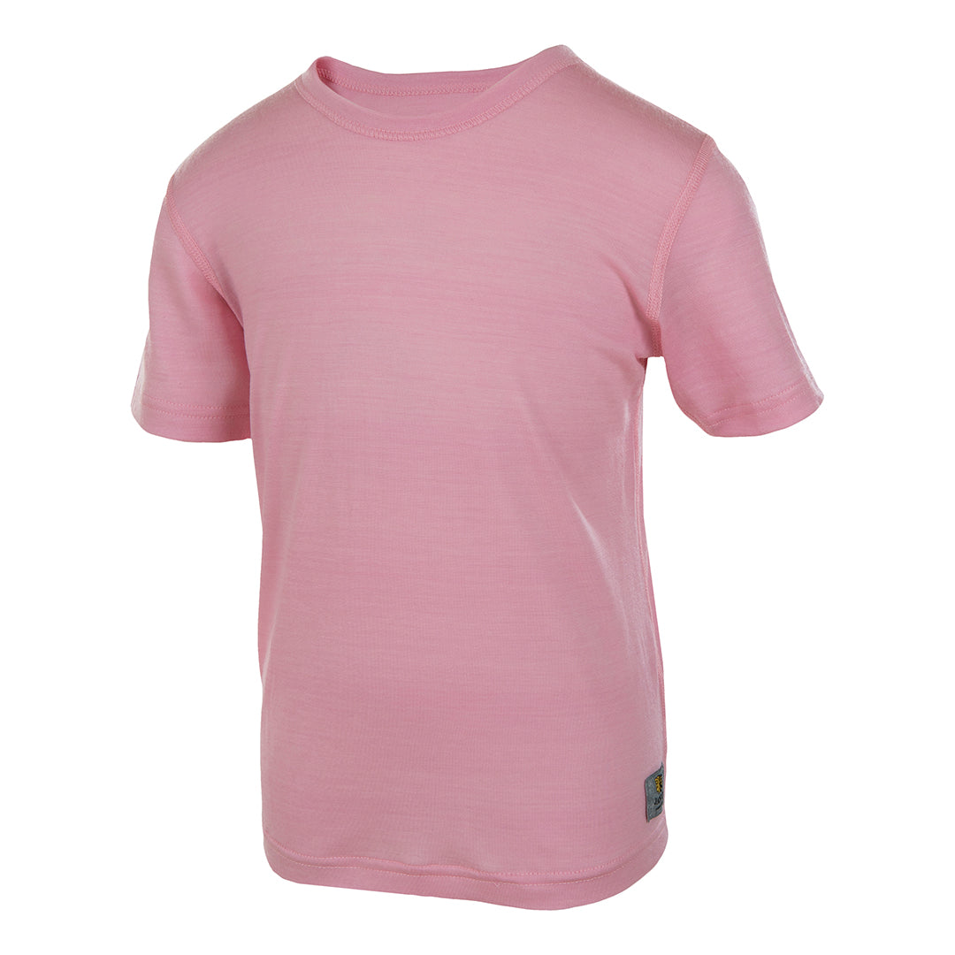 Merinoull t-shirt Janus til barn, rosa