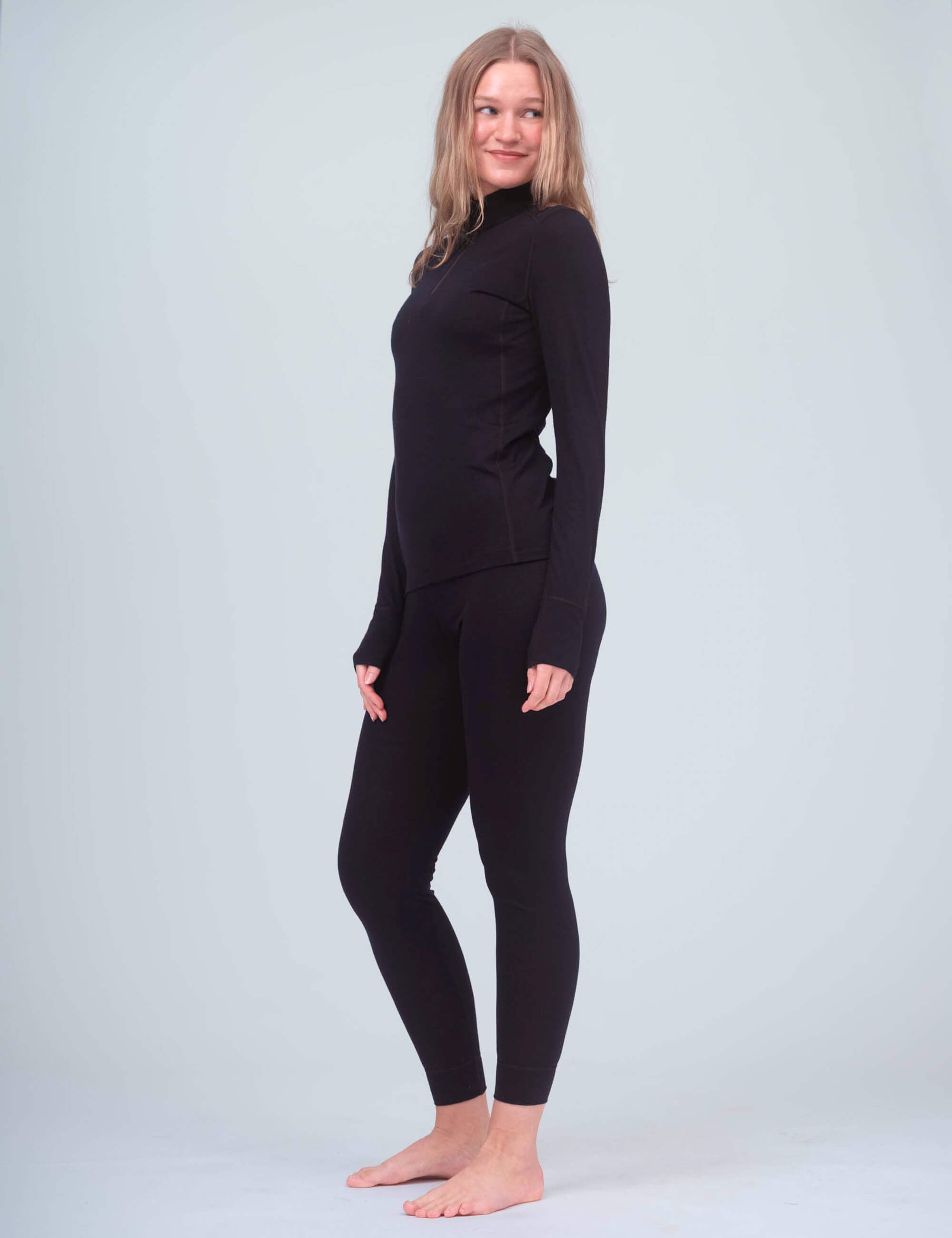 Zip Polo – Classic Merino 160 Dame