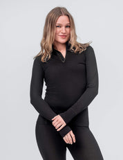 Zip Polo – Classic Merino 160 Dame