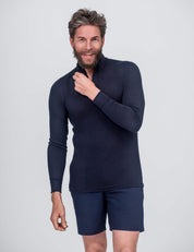 Zip Polo – Classic Merino 160 Herre