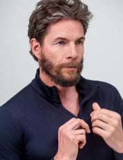 Zip Polo – Classic Merino 160 Herre