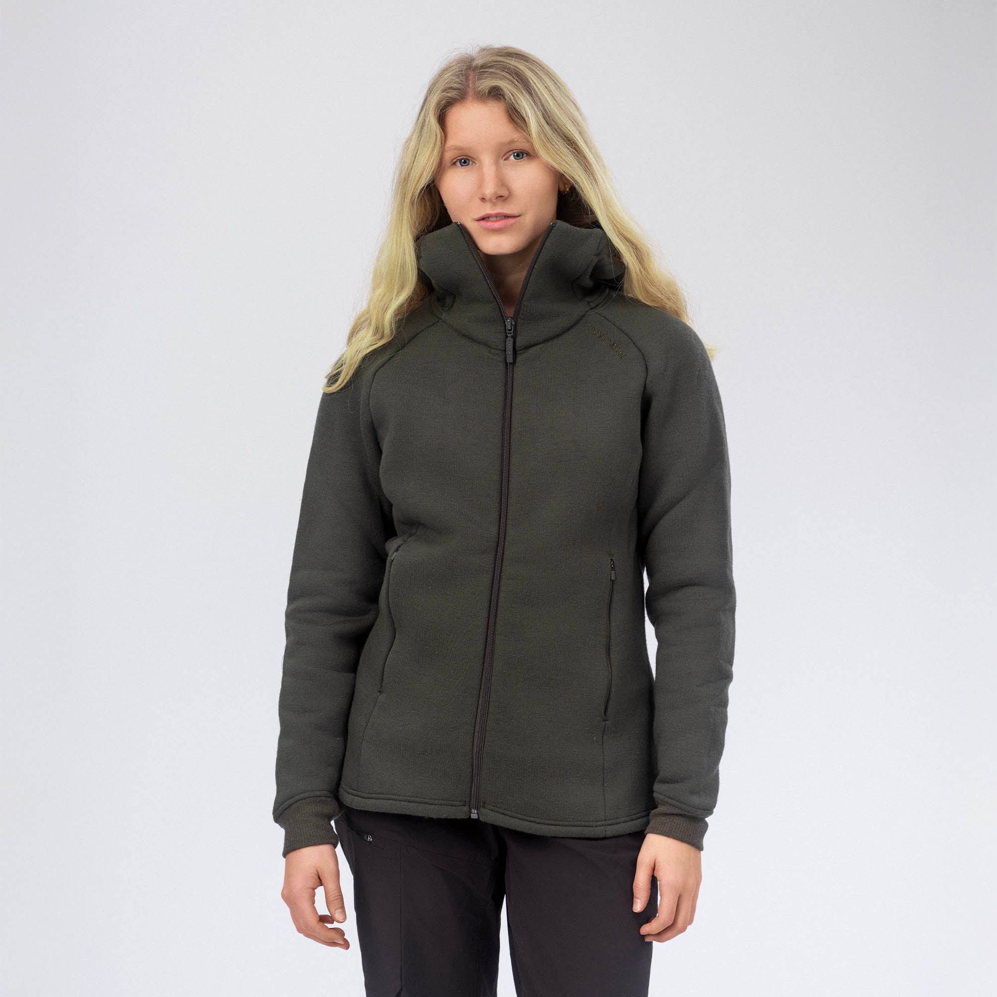 Jakke med hette Merino – AirWool 260 Dame