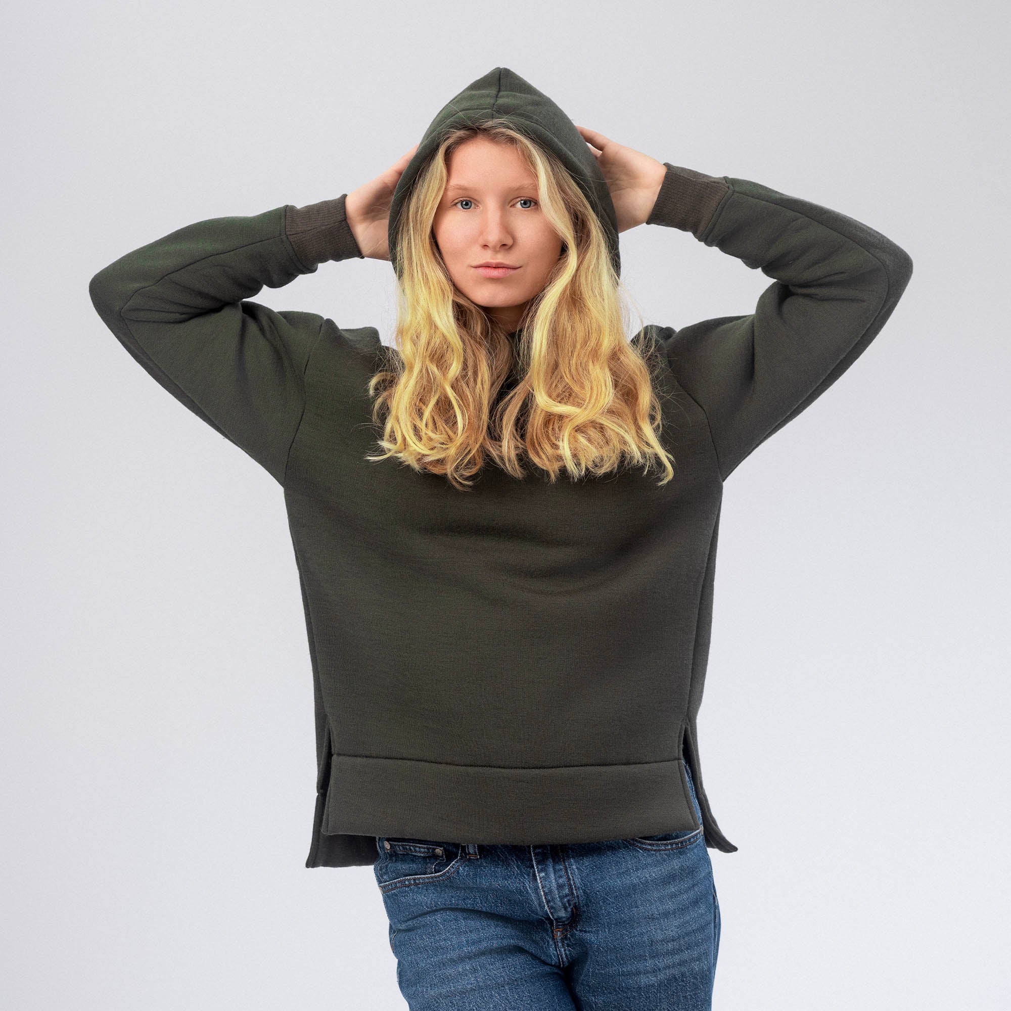 Jakke med hette Merino – AirWool 260 Dame