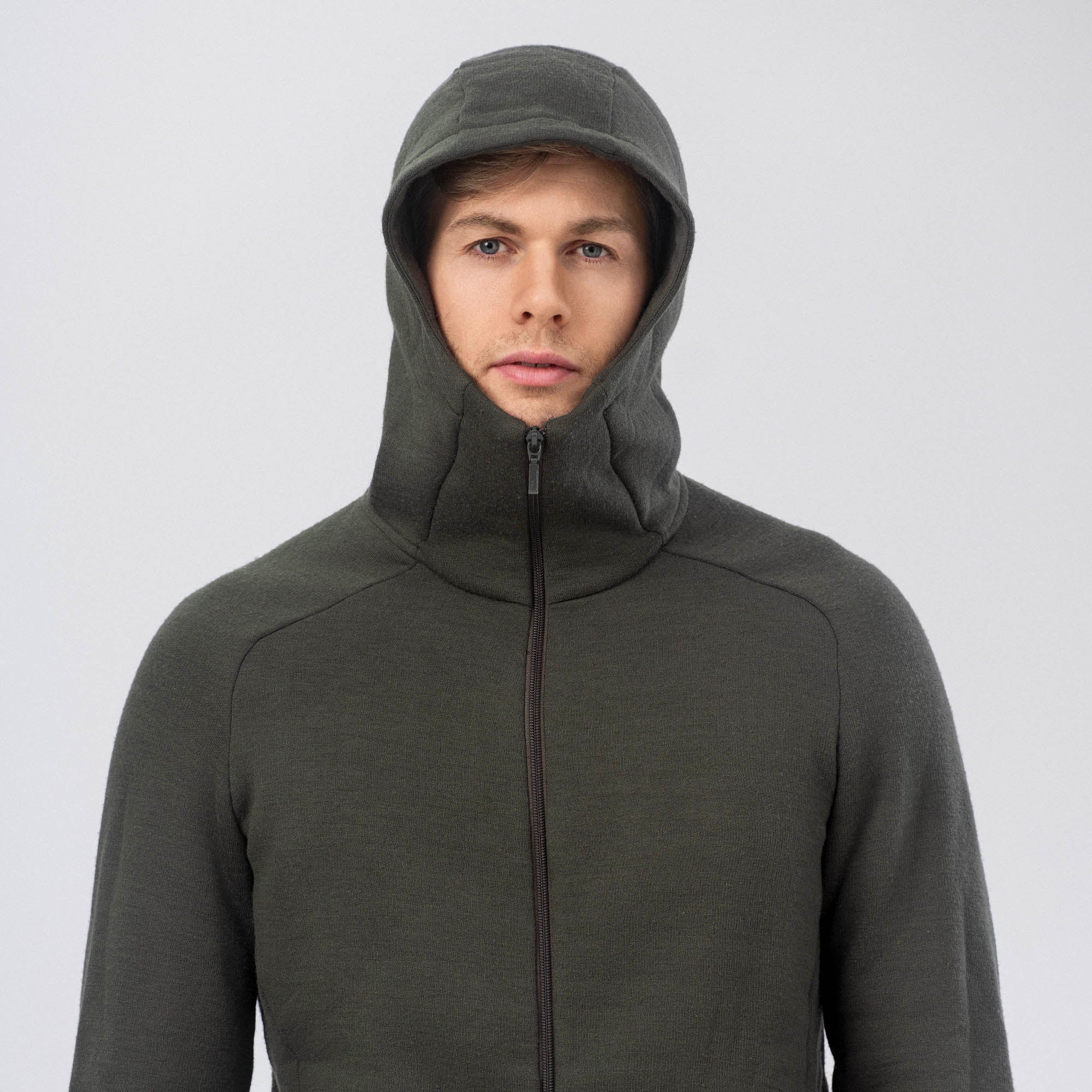 Jakke med hette Merino – AirWool 280 Herre