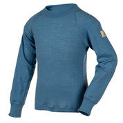 Janus merinoull trøye til barn, blå