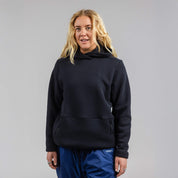 Janus x Kleveland ullfleece hettegenser til dame, farge svart