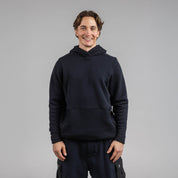 Janus x Kleveland ullfleece hettegenser til herre, farge svart
