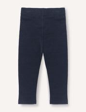 Navy blue Leggings – Merino Baby AirWool for toddlers or babies, made from soft merino wool, are laid flat on a white background and shown from the front with no visible logos or patterns.