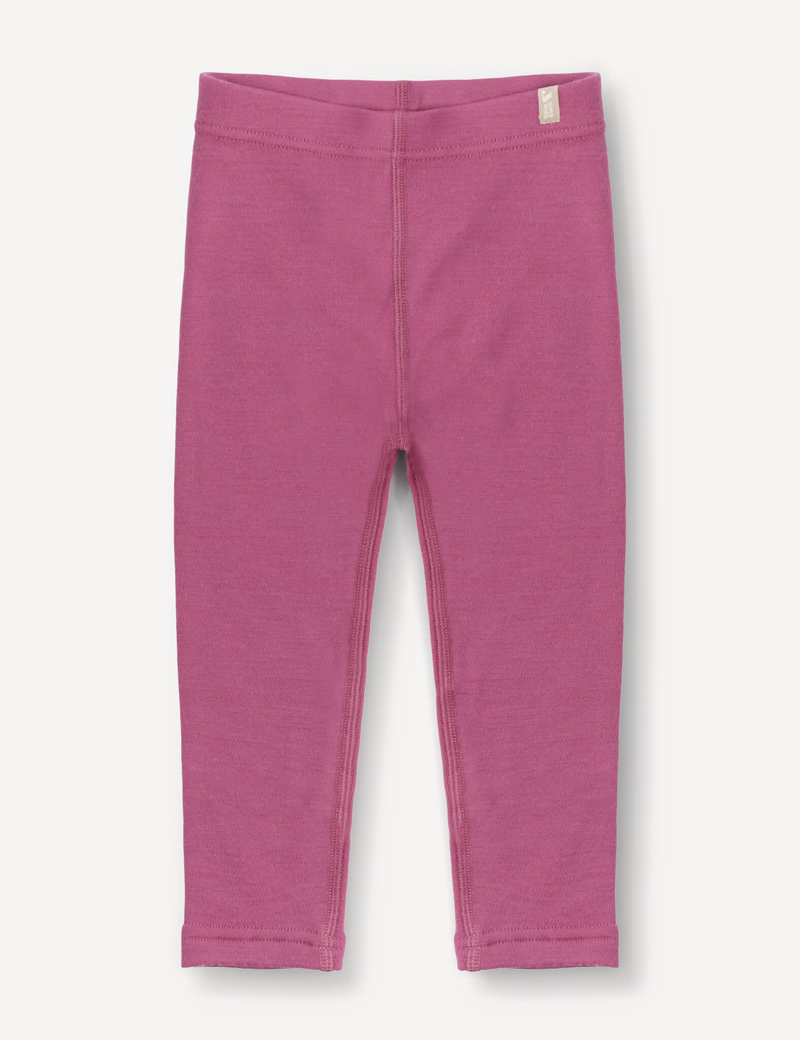 A pair of Leggings – Merino Baby AirWool in Hawthorn Rose, laid flat on a white background.