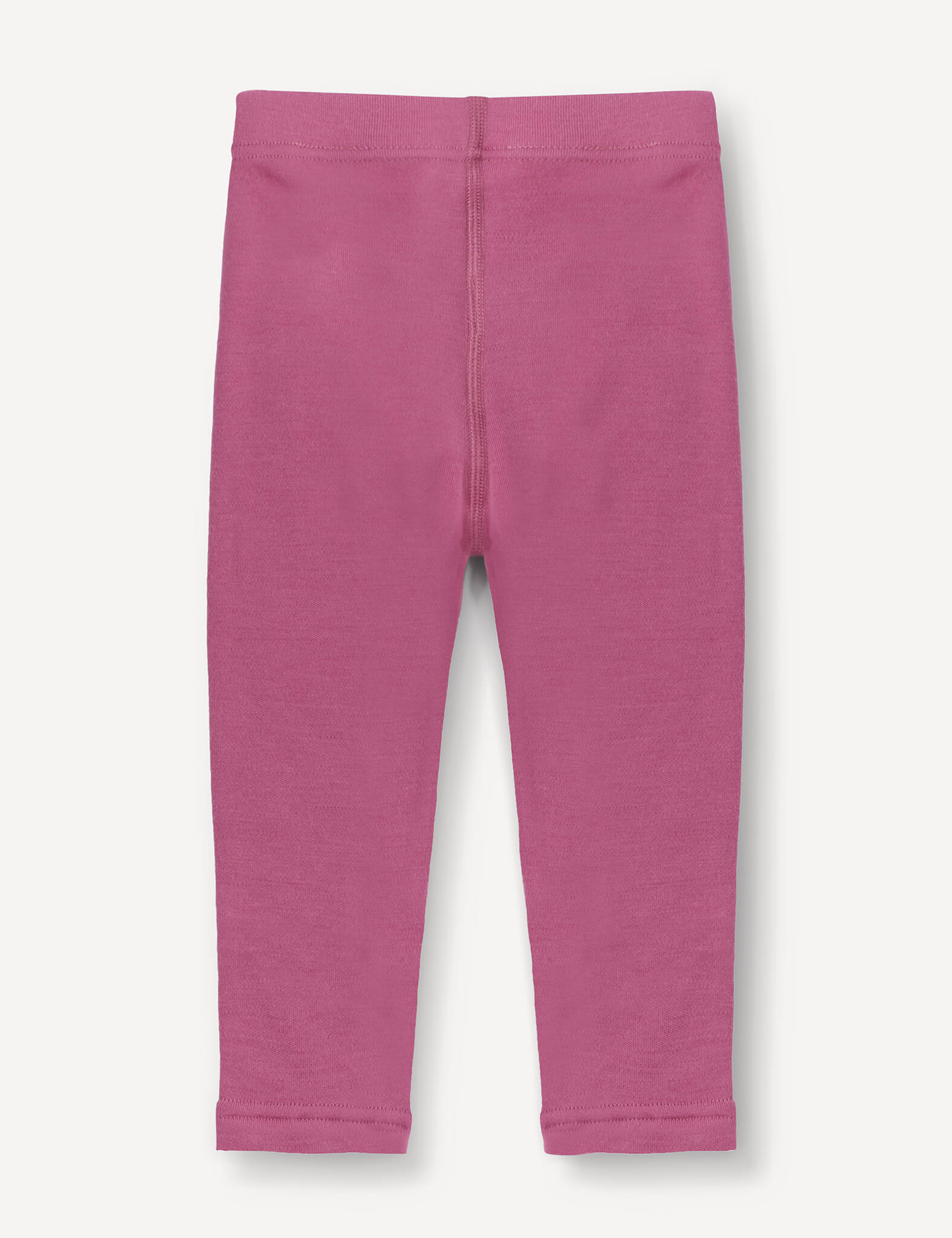Leggings – Merino Baby AirWool in pink for toddlers or babies displayed flat against a white background, shown from the back.