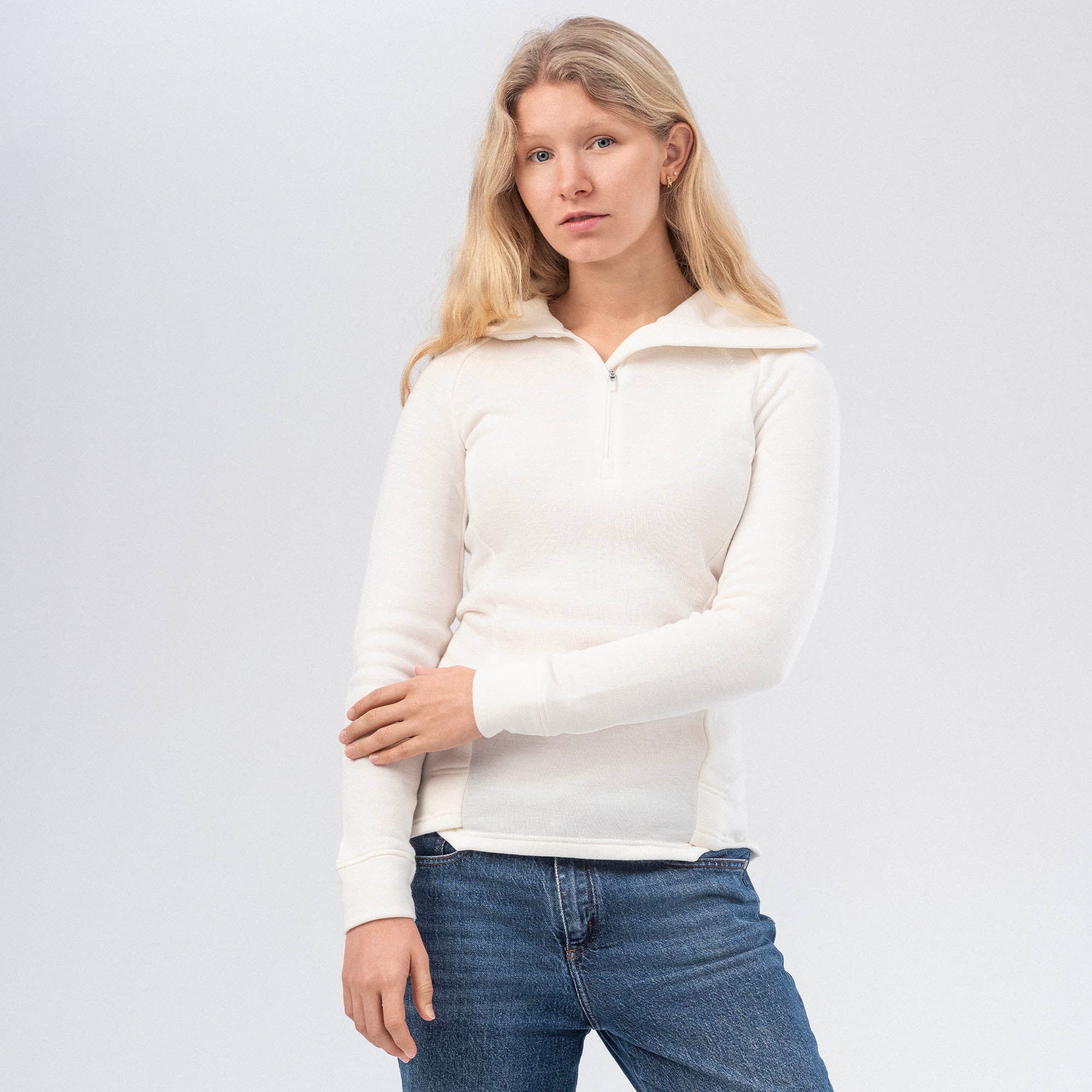 Polo Zip Merino – AirWool 260 Dame