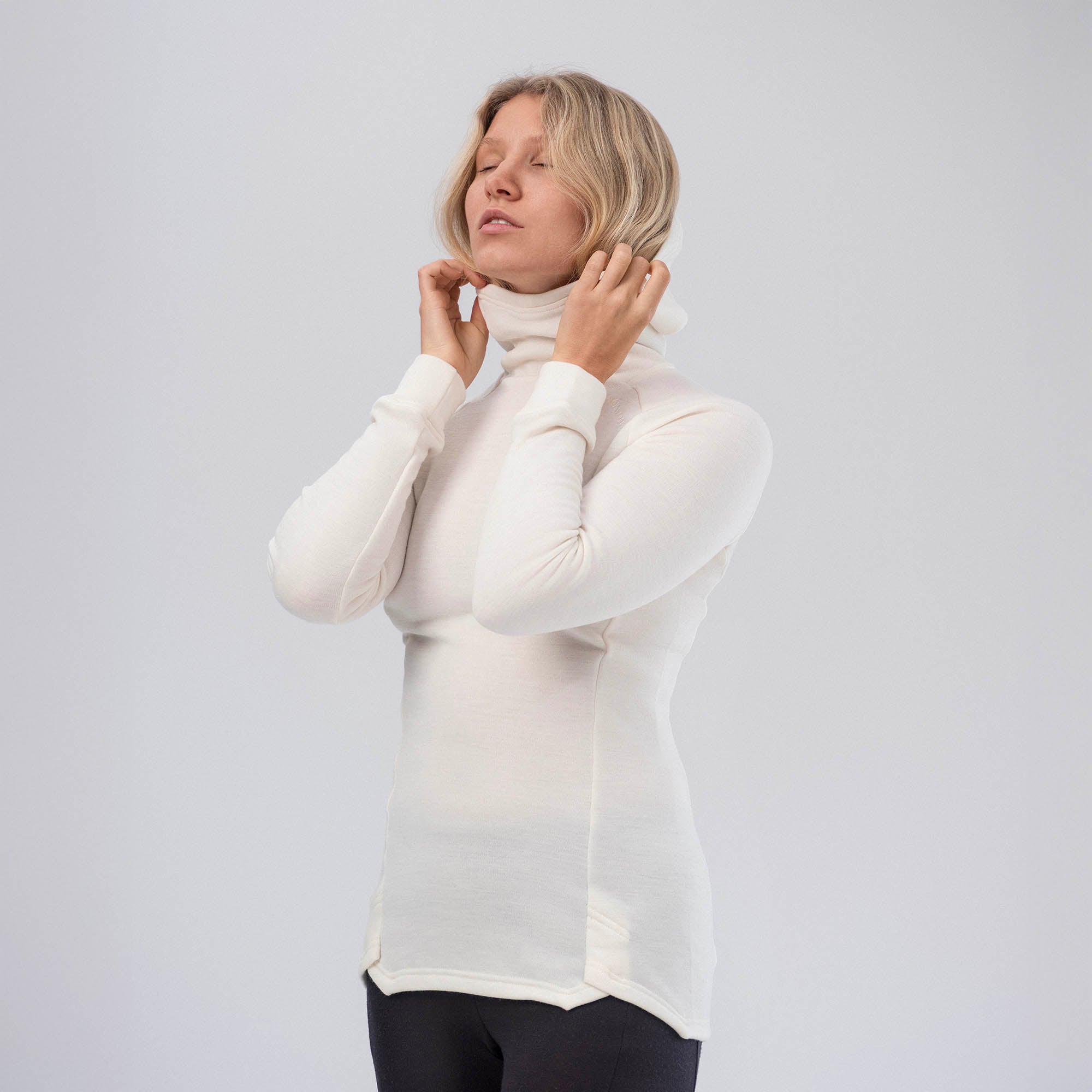Trøye med hette Merino – AirWool 260 Dame