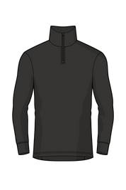 Icon polo zip, svart