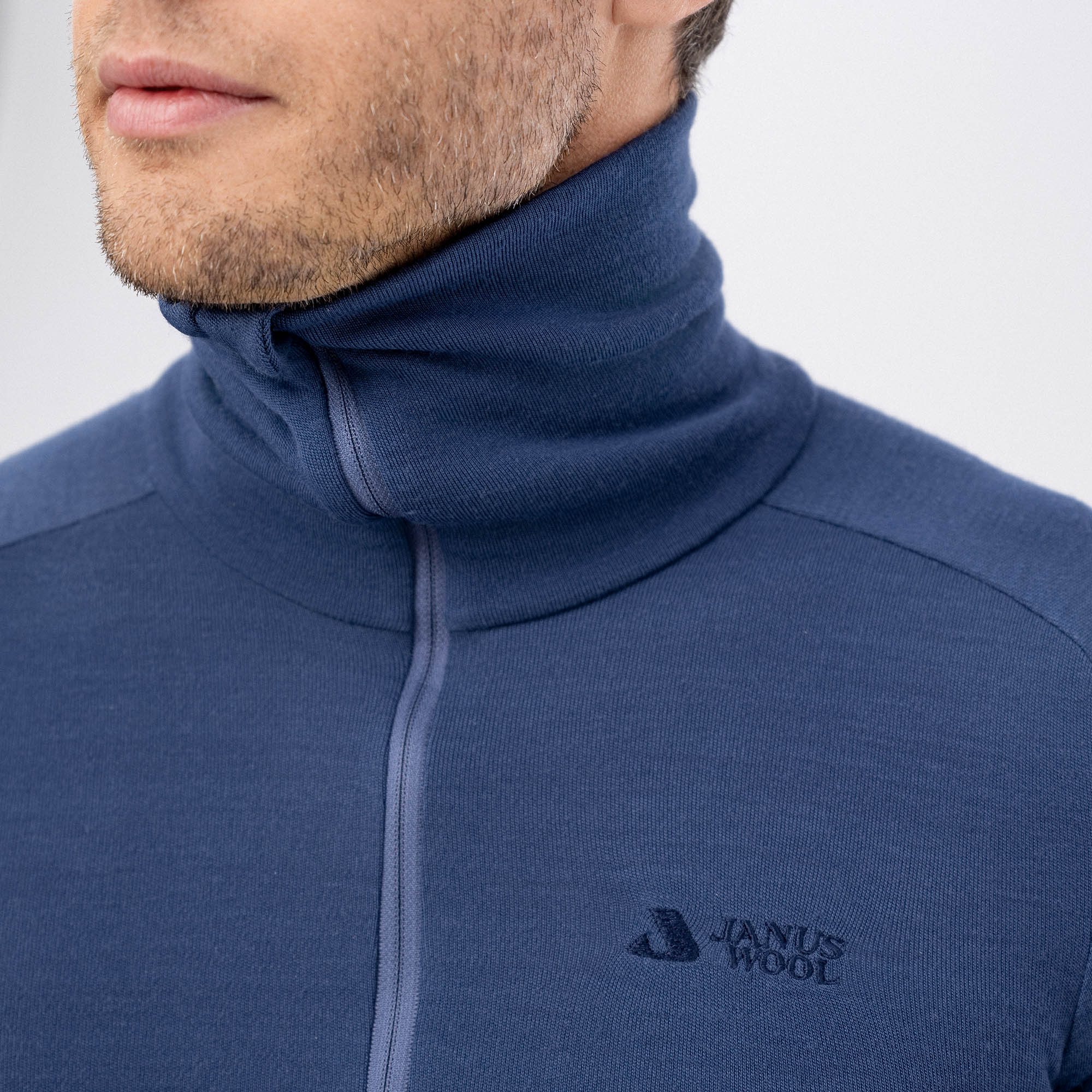 Polo Zip Merino – AirWool 260 Herre