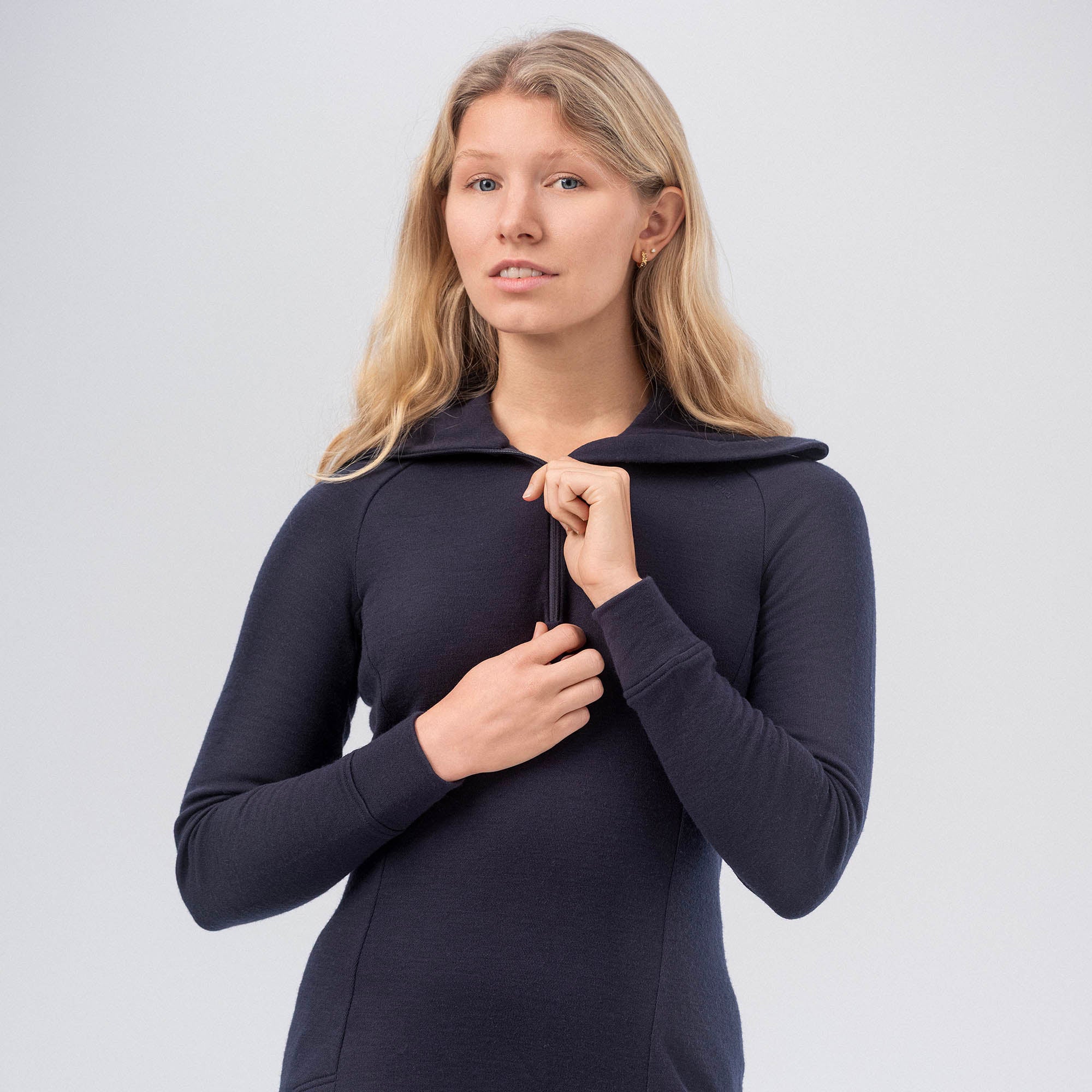 Polo Zip Merino – AirWool 260 Dame
