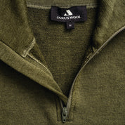 Polo med zip - Norse Merino 210 Unisex