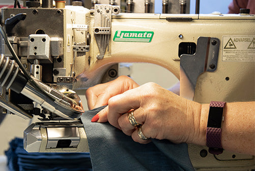 Person wearing wool jacket