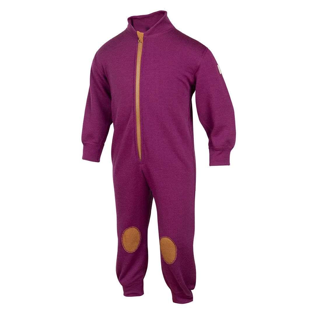 Janus lekedress i merinoull til barn, lilla