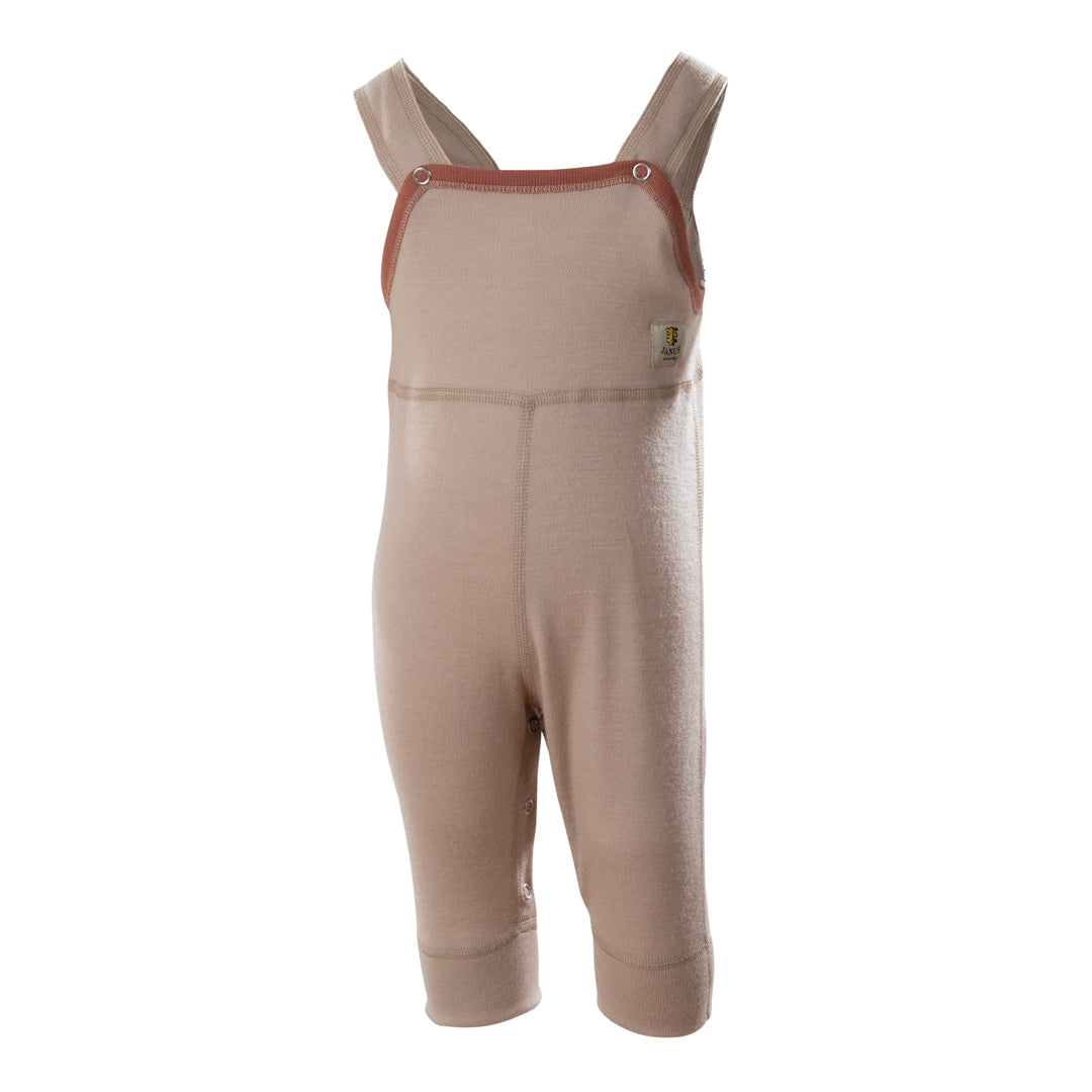 Janus selebukse i merinoull til baby, beige