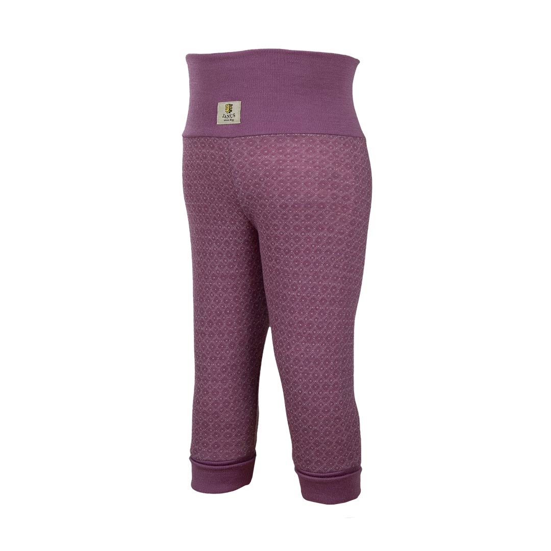 Janus ullbukse til baby, lilla