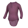 Janus merino ullbody til baby, lilla